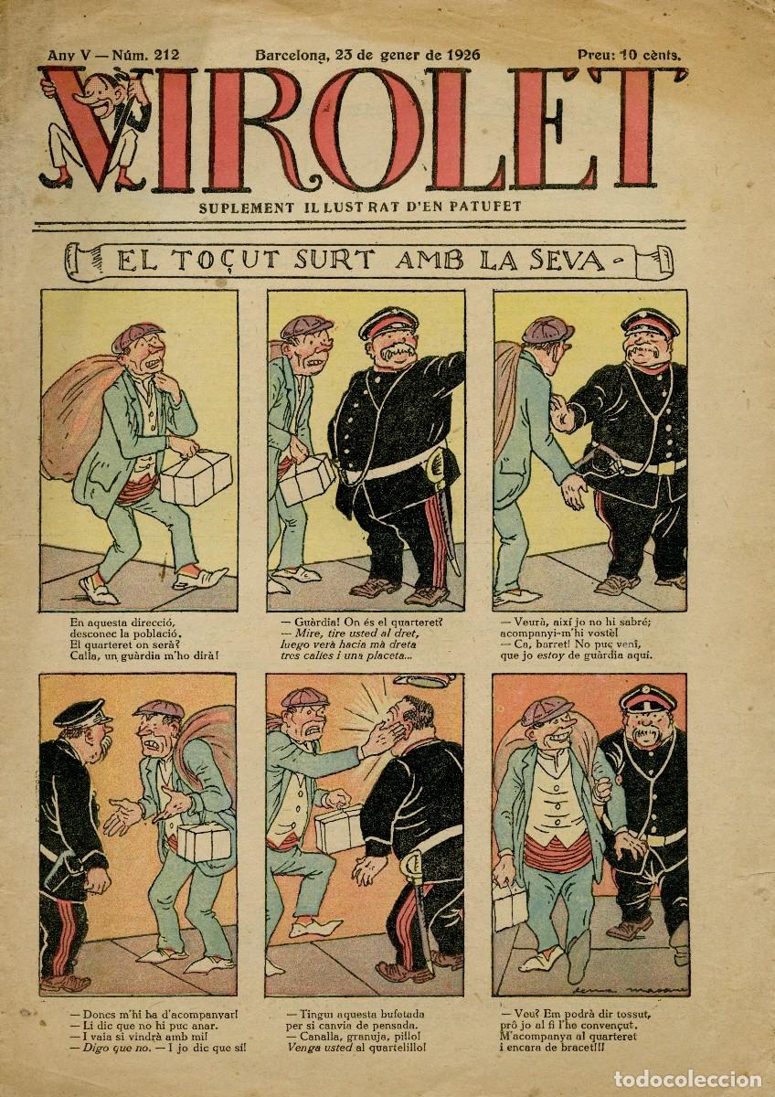 Coleccionismo de Revistas y Peri&oacute;dicos: VIROLET, SUPLEMENT IL-LUSTRAT D'EN PATUFET - N&ordm; 212- 23 DE GENER DE 1926