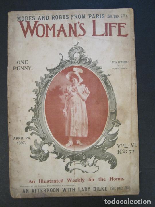 Collection Magazines and Newspapers: WOMAN'S LIFE-MODES AND ROBES FROM PARIS-A&Ntilde;O 1897-REVISTA ANTIGUA-VER FOTOS-(K-9956)