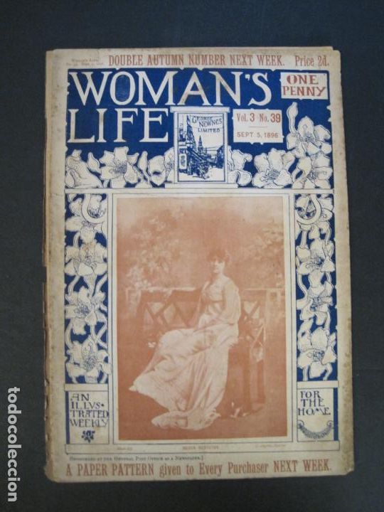 Collection Magazines and Newspapers: WOMAN'S LIFE-N&ordm; 39 VOL 3-A&Ntilde;O 1896-REVISTA ANTIGUA-VER FOTOS-(K-9958)