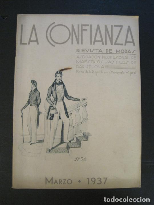 Collection Magazines and Newspapers: GUERRA CIVIL-LA CONFIANZA REVISTA DE MODAS ANTIGUA-MARZO 1937-VER FOTOS-(V-24.273)