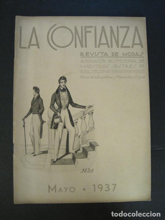Collezionismo di Riviste e Giornali: GUERRA CIVIL-LA CONFIANZA REVISTA DE MODAS ANTIGUA-MAYO 1937-VER FOTOS-(V-24.274)