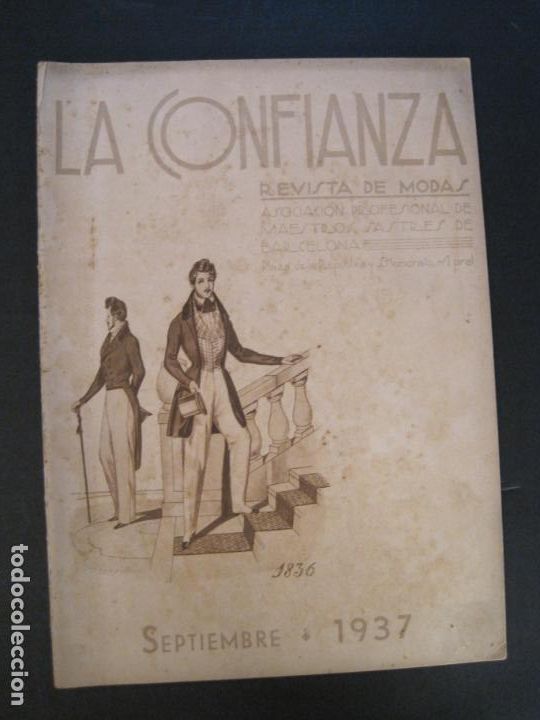 Collezionismo di Riviste e Giornali: GUERRA CIVIL-LA CONFIANZA REVISTA DE MODAS ANTIGUA-SEPTIEMBRE 1937-VER FOTOS-(V-24.275)