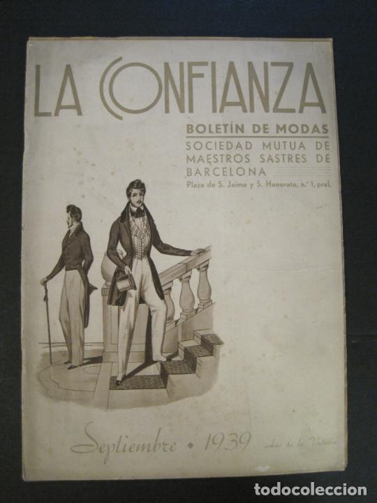 Collection Magazines and Newspapers: POS GUERRA CIVIL-LA CONFIANZA REVISTA DE MODAS ANTIGUA-SEPTIEMBRE 1939-VER FOTOS-(V-24.276)