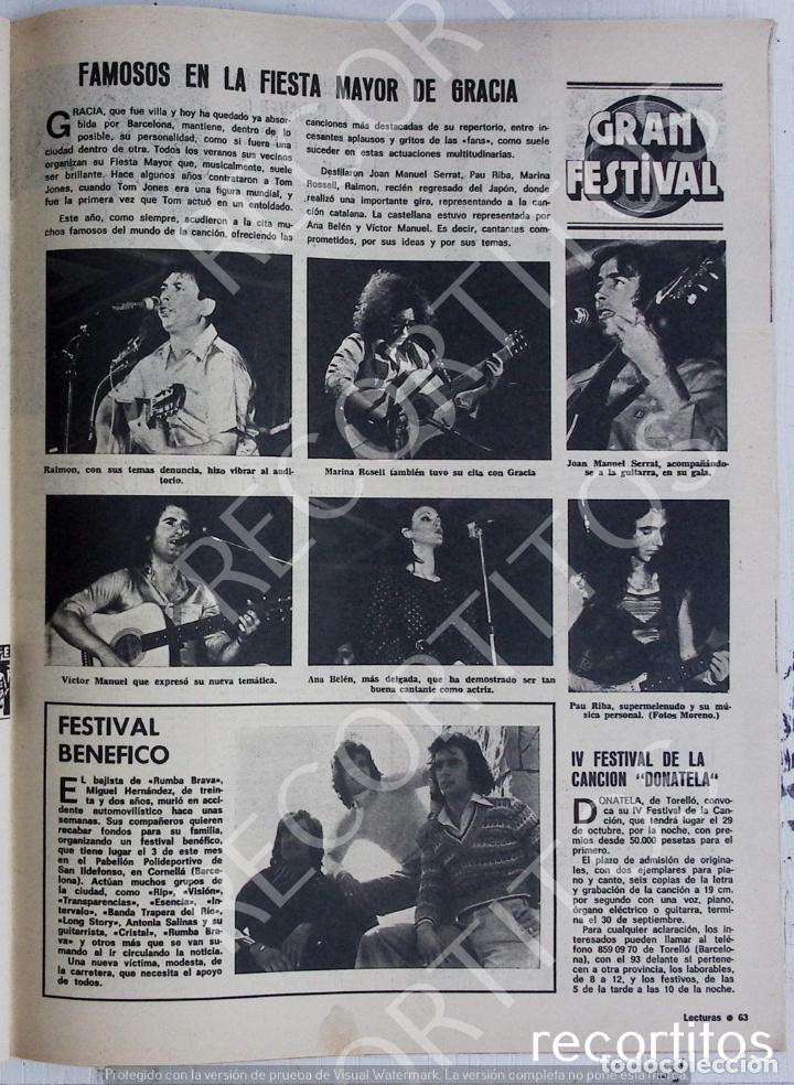 Coleccionismo de Revistas y Peri&oacute;dicos: RUMBA BRAVA RAIMON VICTOR MANUEL MARINA ROSELL ANA BELEN PAU RIBA JOAN MANUEL SERRAT