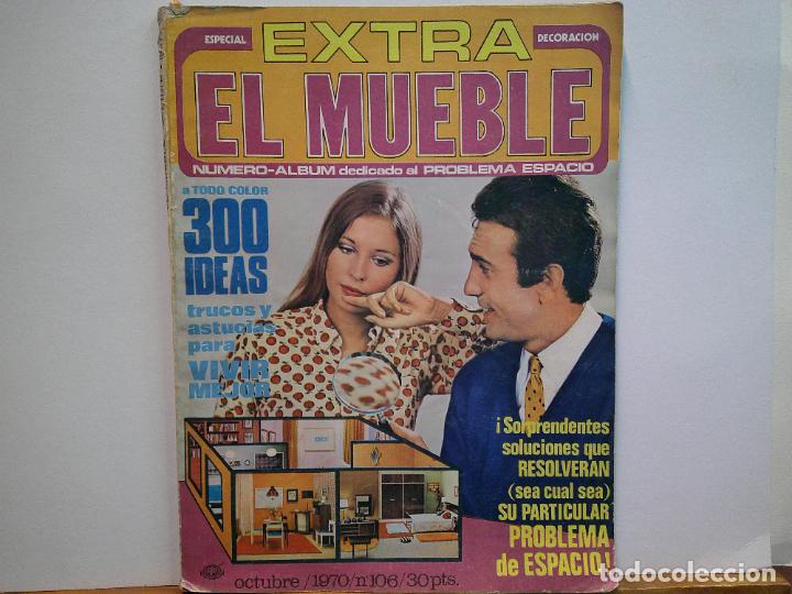 Coleccionismo de revistas y peri&oacute;dicos: EL MUEBLE. A TODO COLOR 300 IDEAS. OCTUBRE 1970, N&ordm;106