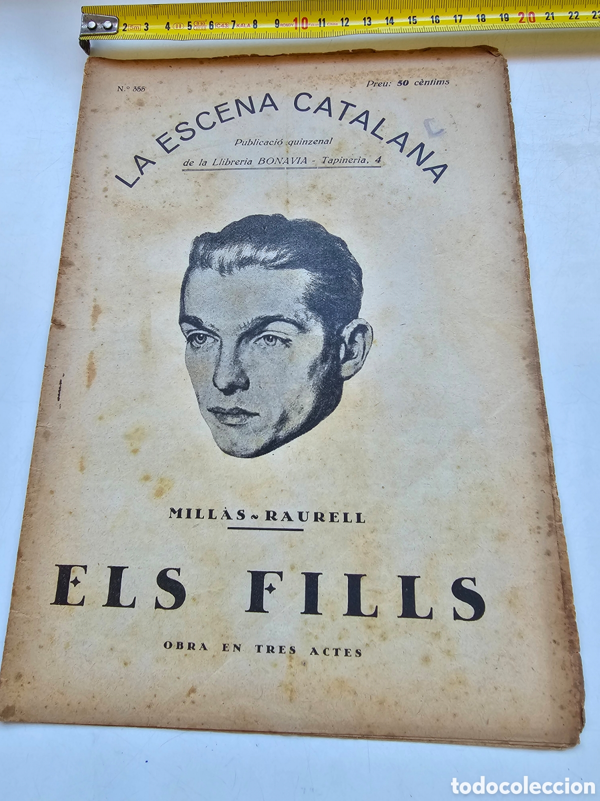 Collection Magazines and Newspapers: Revista de teatro La Escena Catalana n &deg;355 1928 Millas Raurell