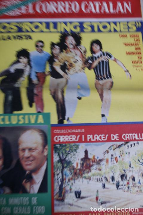 Coleccionismo de Revistas y Peri&oacute;dicos: SUPLEMENTO DIARIO CATALAN LOS ROLLING STONES GERALD FORD 1976