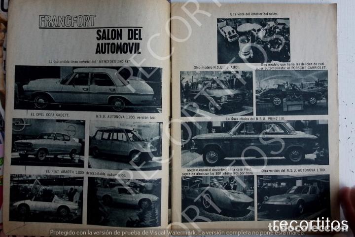 Coleccionismo de Revistas y Peri&oacute;dicos: 1963 SALON DEL AUTOMOVIL MERCEDES OPEL KADETT AUDI PORSCHE CABRIOLET