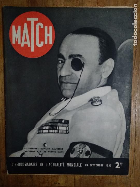 Collezionismo di Riviste e Giornali: ANTIGUA REVISTA MATCH 28 SEPTEMBRE 1939 N&ordm;65