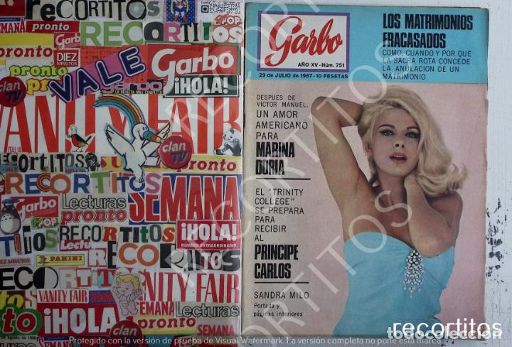 Collectionnisme de Revues et Journaux: RECORTE PORTADA DE SANDRA MILO