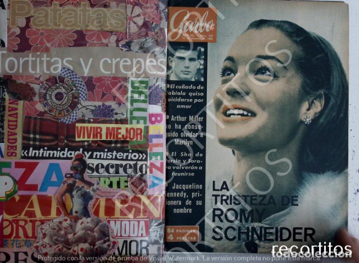 Coleccionismo de Revistas y Peri&oacute;dicos: RECORTE PORTADA ROMY SCHNEIDER