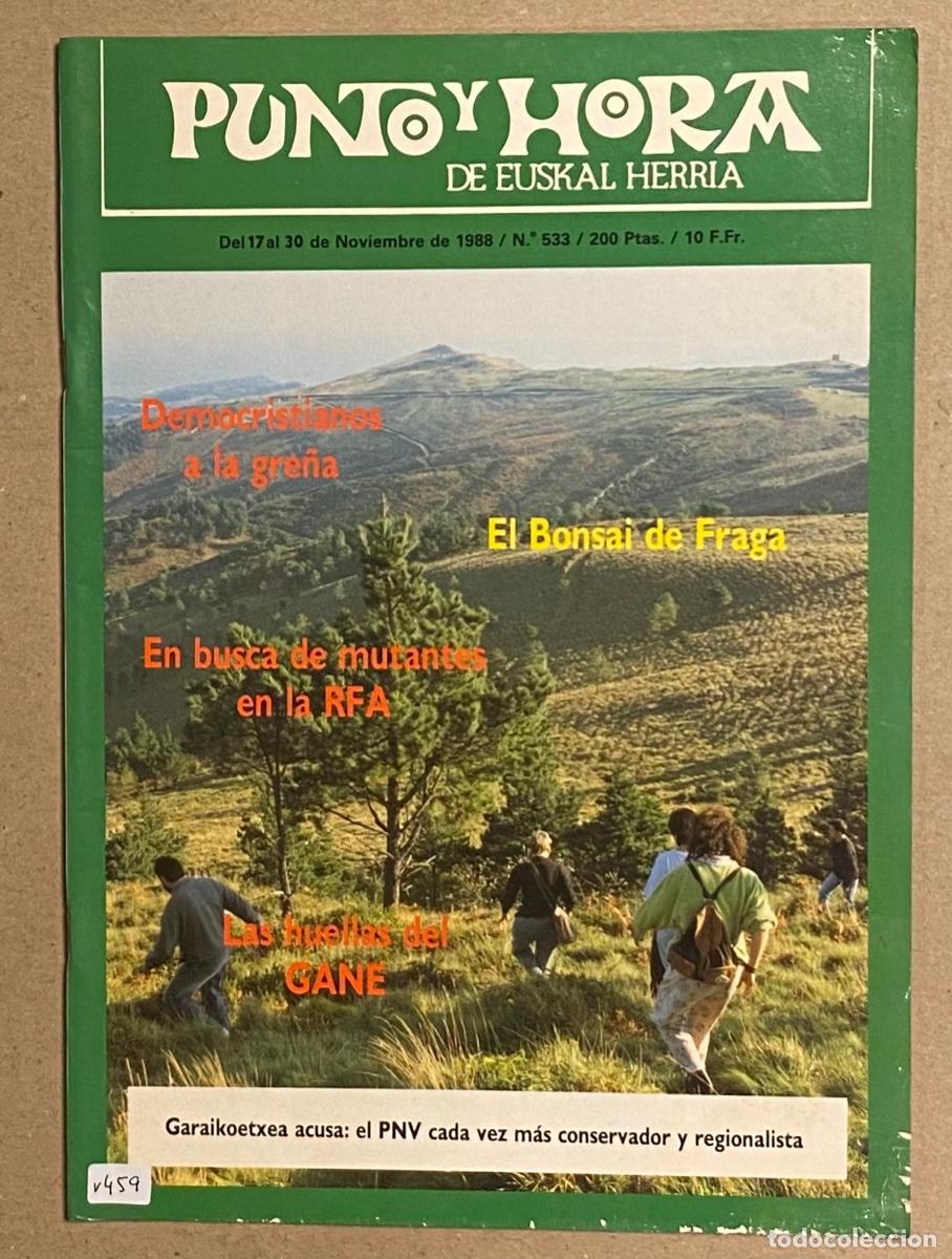Coleccionismo de revistas y peri&oacute;dicos: PUNTO Y HORA DE EUSKAL HERRIA N&deg; 533 (1988). VER SUMARIO EN FOTOGRAF&Iacute;AS.