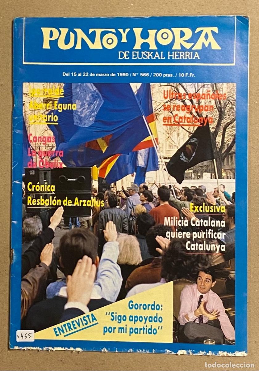 Coleccionismo de revistas y peri&oacute;dicos: PUNTO Y HORA DE EUSKAL HERRIA N&deg; 566 (1990). VER SUMARIO EN FOTOGRAF&Iacute;AS.