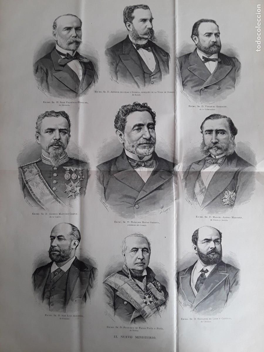 Coleccionismo de revistas y peri&oacute;dicos: EL NUEVO MINISTERIO MIEMBROS PARTIDO FUSIONISTA REVISTA A&Ntilde;O 1881