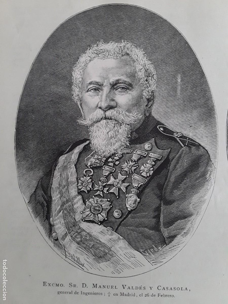Coleccionismo de revistas y peri&oacute;dicos: MANUEL VALDES CASASOLA GENERAL INGENIEROS / JACOBO OREYRO VILLAVICENCIO REVISTA 1881
