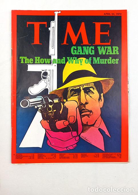 Collectionnisme de Revues et Journaux: Gang War. The How and Why of Murder. Time April 24, 1972