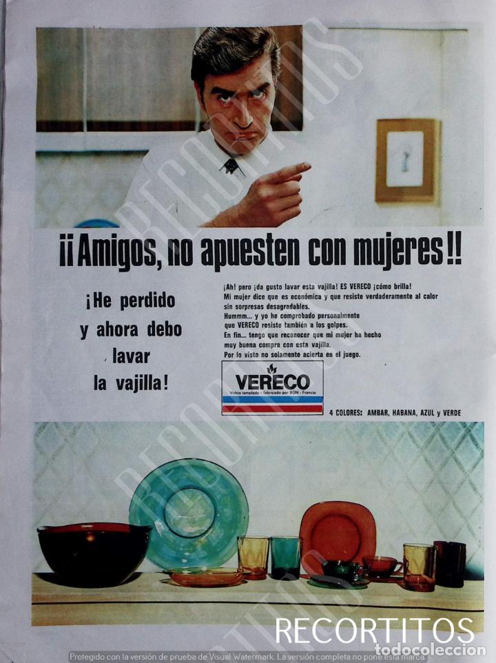 Coleccionismo de Revistas y Peri&oacute;dicos: VERECO VAJILLAS ANUNCIO PUBLICIDAD
