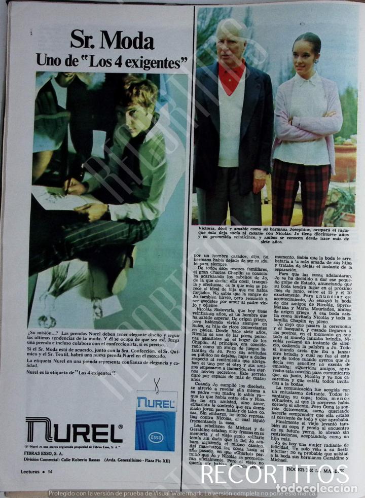 Coleccionismo de Revistas y Peri&oacute;dicos: JOSEPHINE CHAPLIN CHARLES NUREL MODA