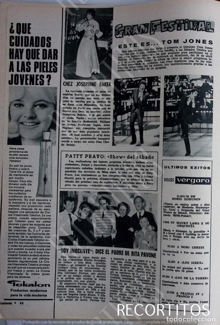 Coleccionismo de Revistas y Peri&oacute;dicos: JOSEPHINE BAKER TOM JONES RITA PAVONE