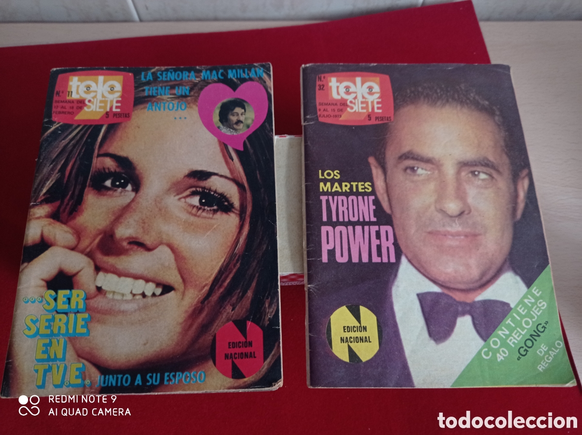 Coleccionismo de Revistas y Peri&oacute;dicos: REVISTA TELE SIETE NUM.11 Y 32 A&Ntilde;OS 72-73