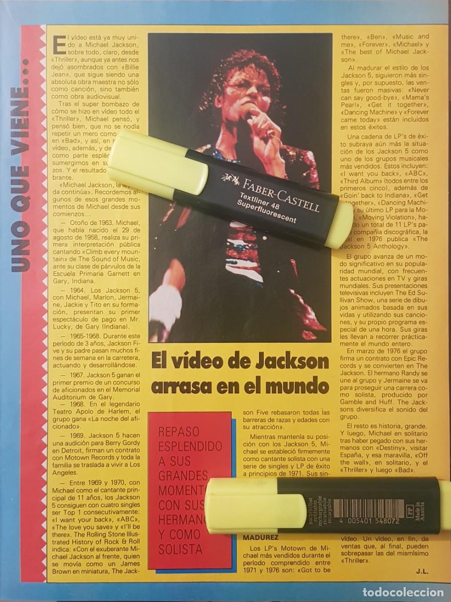 Coleccionismo de Revistas y Peri&oacute;dicos: Reportaje Michael Jackson. Agosto 1988