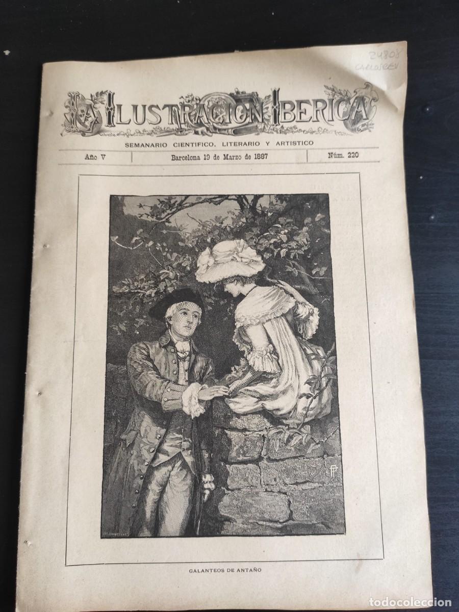 Coleccionismo de Revistas y Peri&oacute;dicos: LA ILUSTRACI&Oacute;N IB&Eacute;RICA. N&ordm; 220. A&Ntilde;O 1887. LOS ANIMALES COMO ELEMENTO DECORATIVO. NIZA: LOS TE.. LEER