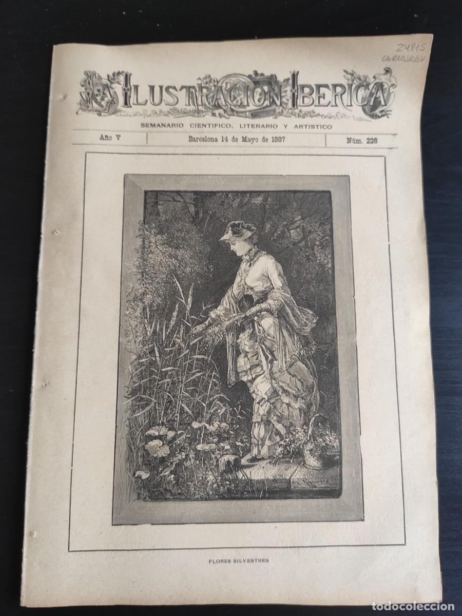 Coleccionismo de Revistas y Peri&oacute;dicos: LA ILUSTRACI&Oacute;N IB&Eacute;RICA. N&ordm; 228. A&Ntilde;O 1887. EL CASTILLO DE L&Eacute;RIDA. FRESCOS DECORATIVOS DEL MUSE.. LEER