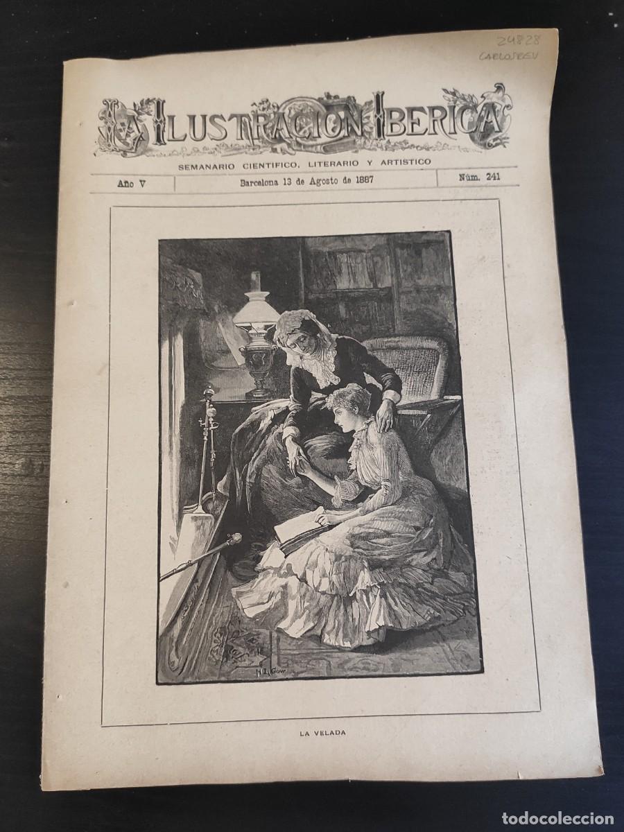Coleccionismo de Revistas y Peri&oacute;dicos: LA ILUSTRACI&Oacute;N IB&Eacute;RICA. N&ordm; 241. A&Ntilde;O 1887. PINTURA SOBRE ESMALTE. EXPOSICI&Oacute;N NACIONAL DE BELLA.. LEER