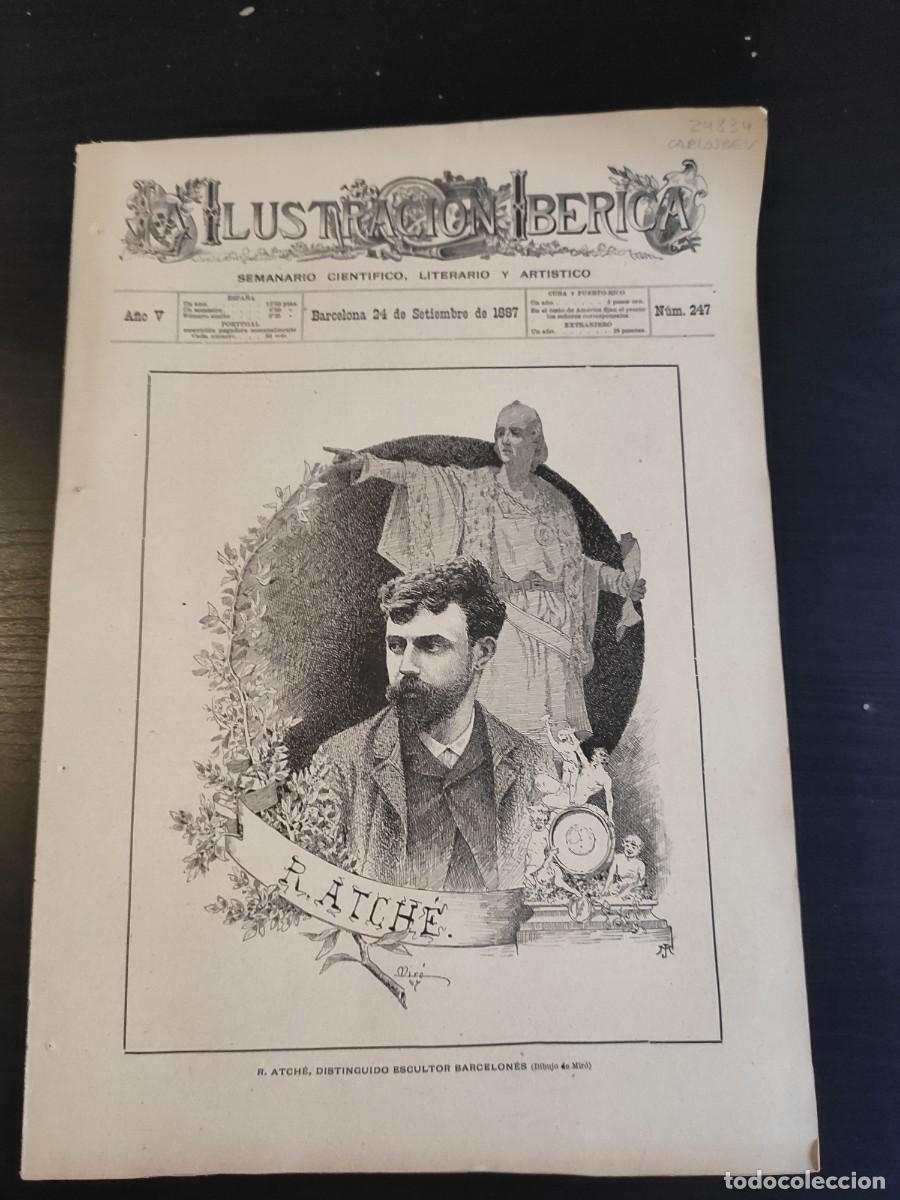 Coleccionismo de Revistas y Peri&oacute;dicos: LA ILUSTRACI&Oacute;N IB&Eacute;RICA. N&ordm; 247. A&Ntilde;O 1887. EXPOSICI&Oacute;N NACIONAL DE BELLAS ARTES. CER&Aacute;MICA COREA.. LEER