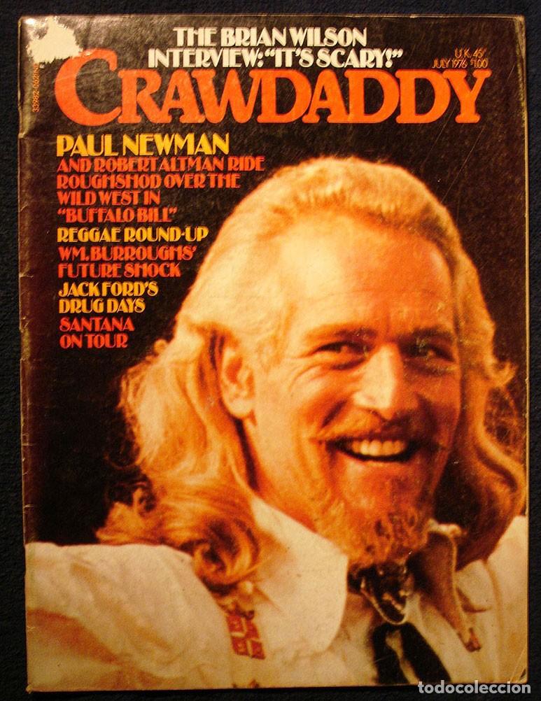 Coleccionismo de Revistas y Peri&oacute;dicos: PAUL NEWMAN BRIAN WILSON SANTANA Revista Crawdaddy Inglaterra 1976