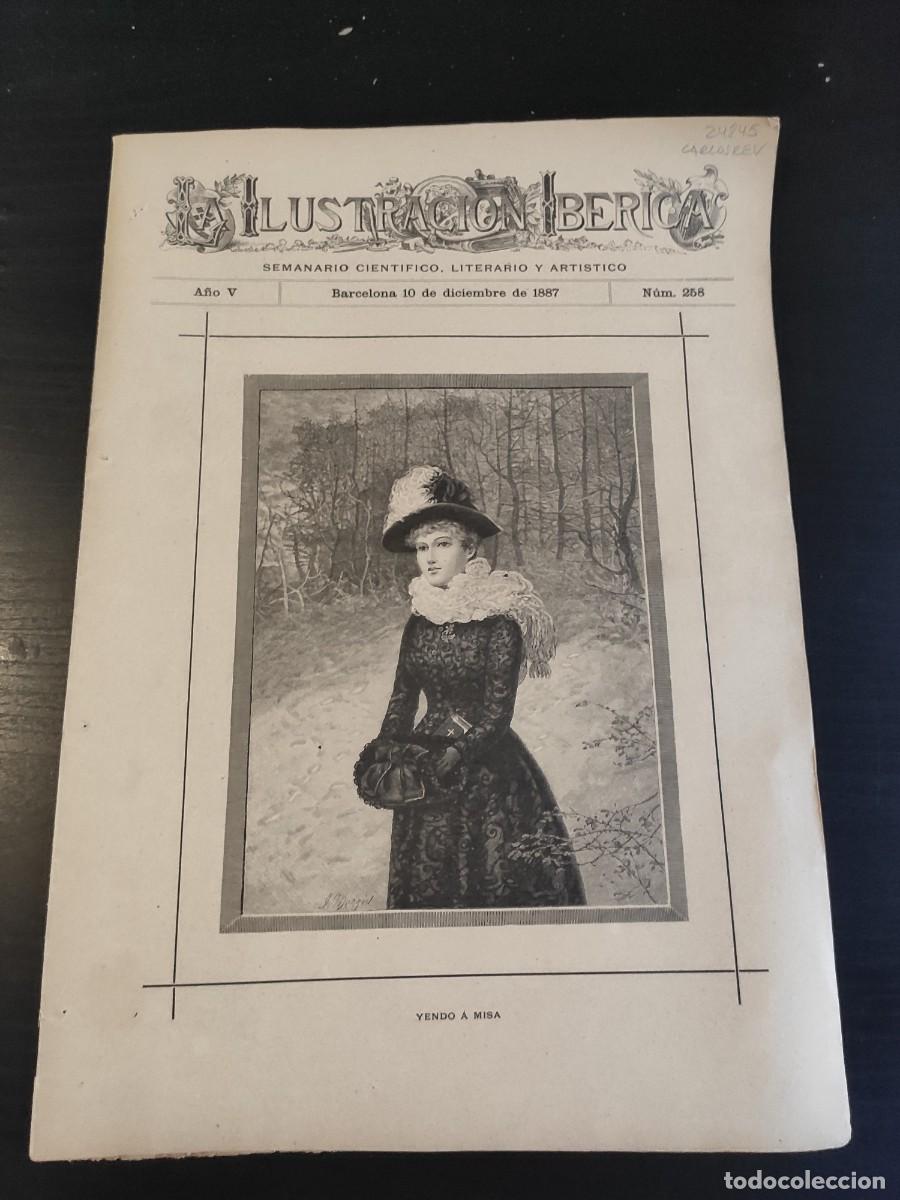 Coleccionismo de Revistas y Peri&oacute;dicos: LA ILUSTRACI&Oacute;N IB&Eacute;RICA. N&ordm; 258. A&Ntilde;O 1887. ANTIGUAS PIEDRAS ESCULPIDAS DE INGLATERRA. CASTILLO.. LEER