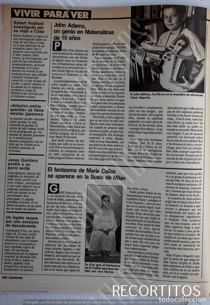 Sammeln von Zeitschriften und Zeitungen: ELA FANTASMA DE MARIA CALLAS EN MILAN