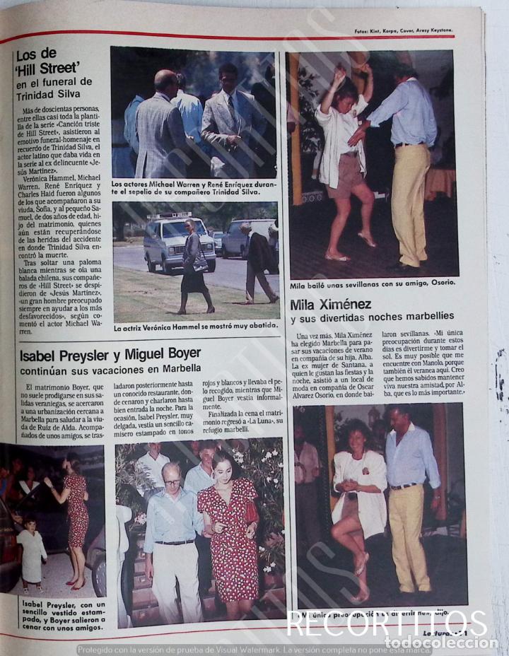 Coleccionismo de Revistas y Peri&oacute;dicos: MILA XIMENEZ ISABEL PREYSLER HILL STREET MICHAEL WARREN RENE ENRUQUEZ TRINIDAD SILVA