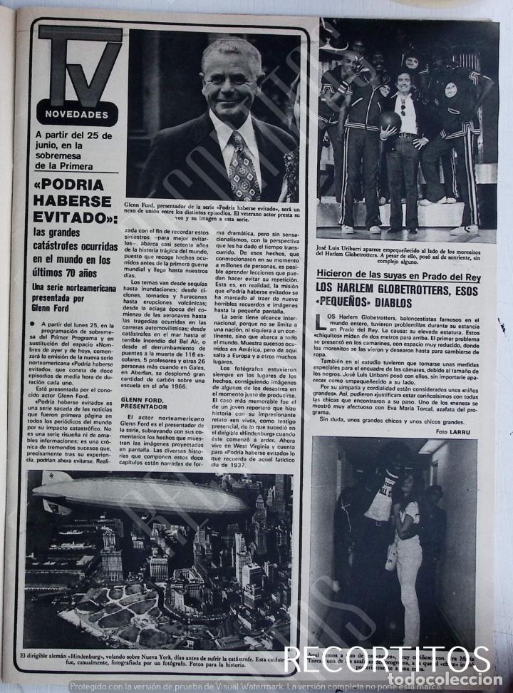 Collectionnisme de Revues et Journaux: GLENN FORD LOS HARLEM GLOBETROTTERS EN PRADO DEL REY JOSE LUIS URIBARRI