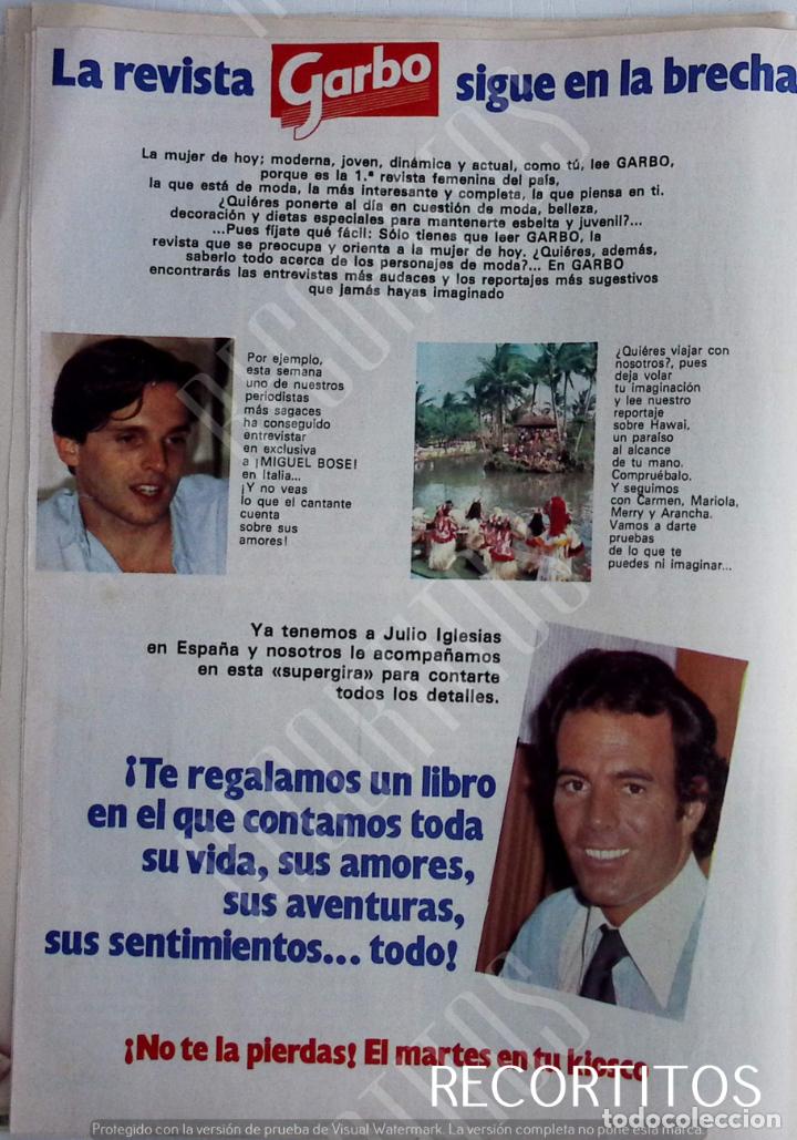 Coleccionismo de Revistas y Peri&oacute;dicos: MIGUEL BOSE JULIO IGLESIAS