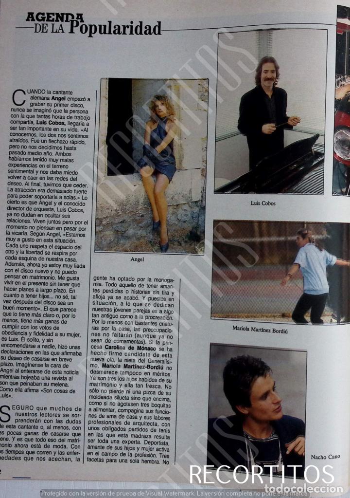 Coleccionismo de Revistas y Peri&oacute;dicos: LUIS COBOS NACHO CANO MECANO MARIOLA MARTINEZ BORDIU ANGEL