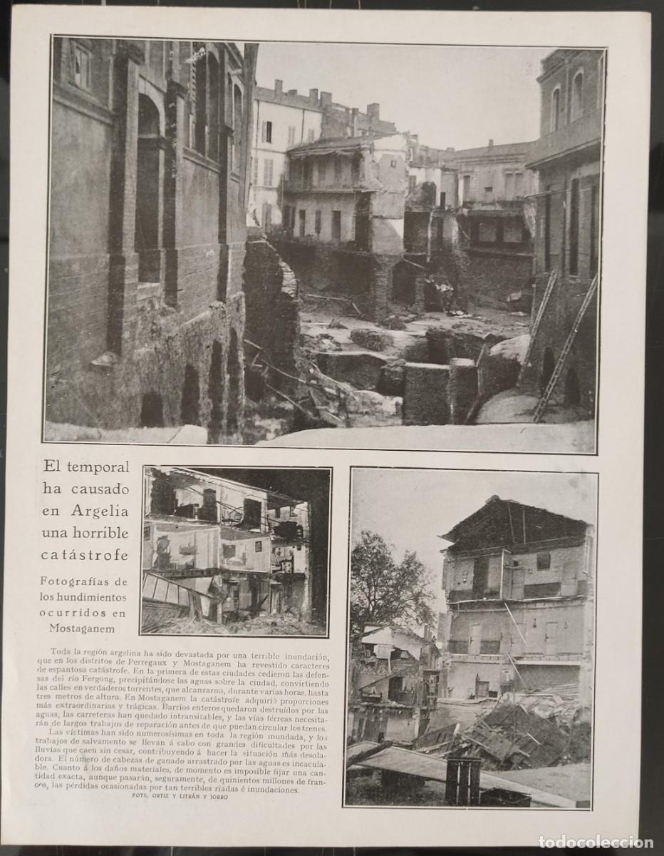 Collection Magazines and Newspapers: Hoja revista blanco y negro El temporal ha caducado fots. Ortiz y Litr&aacute;n y Jorro, Gaspar, Vidal 1927