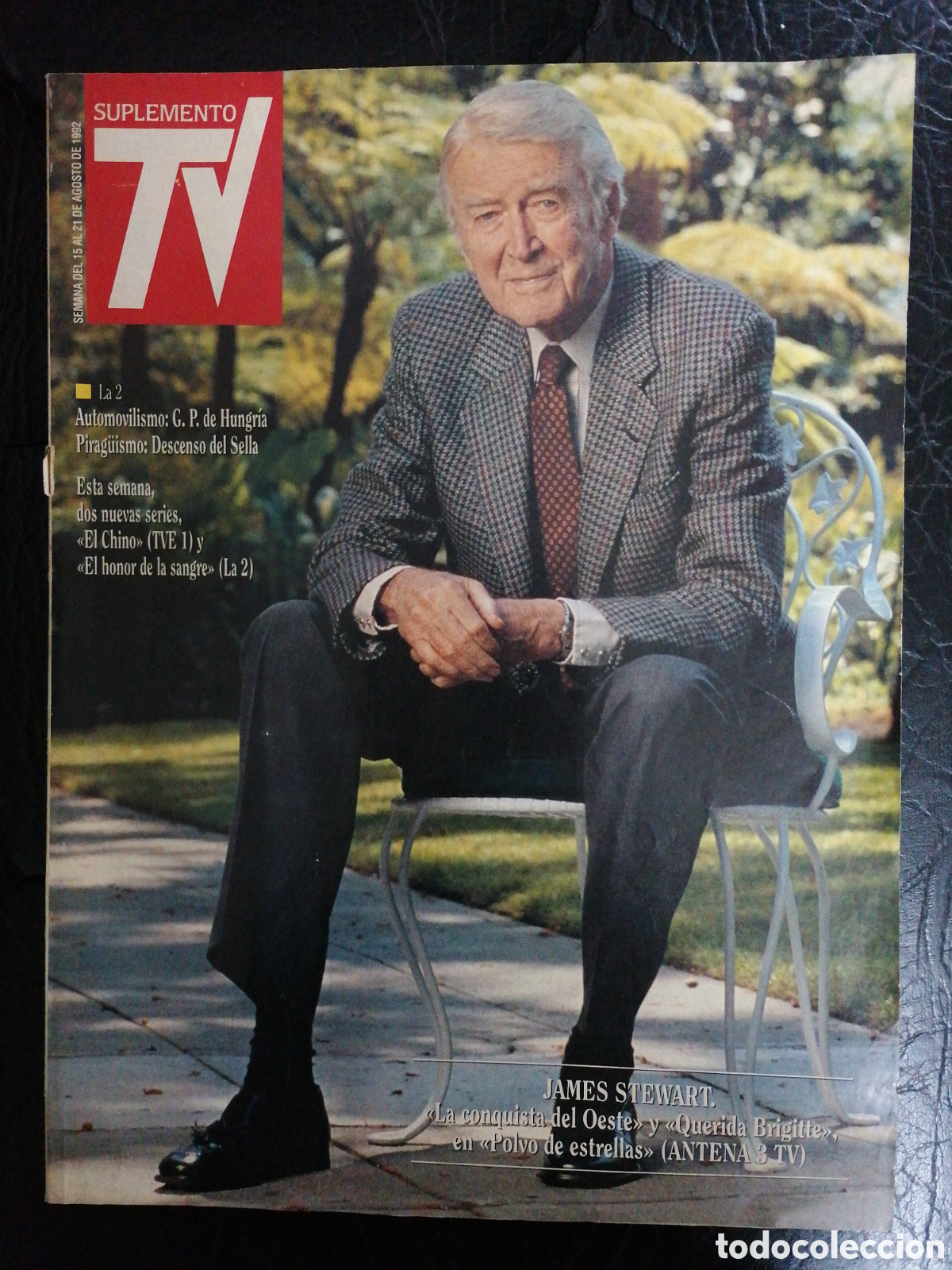 Coleccionismo de Revistas y Peri&oacute;dicos: SUPLEMENTO TV 251 1992 JAMES STEWART, NOHELY ARTEAGA