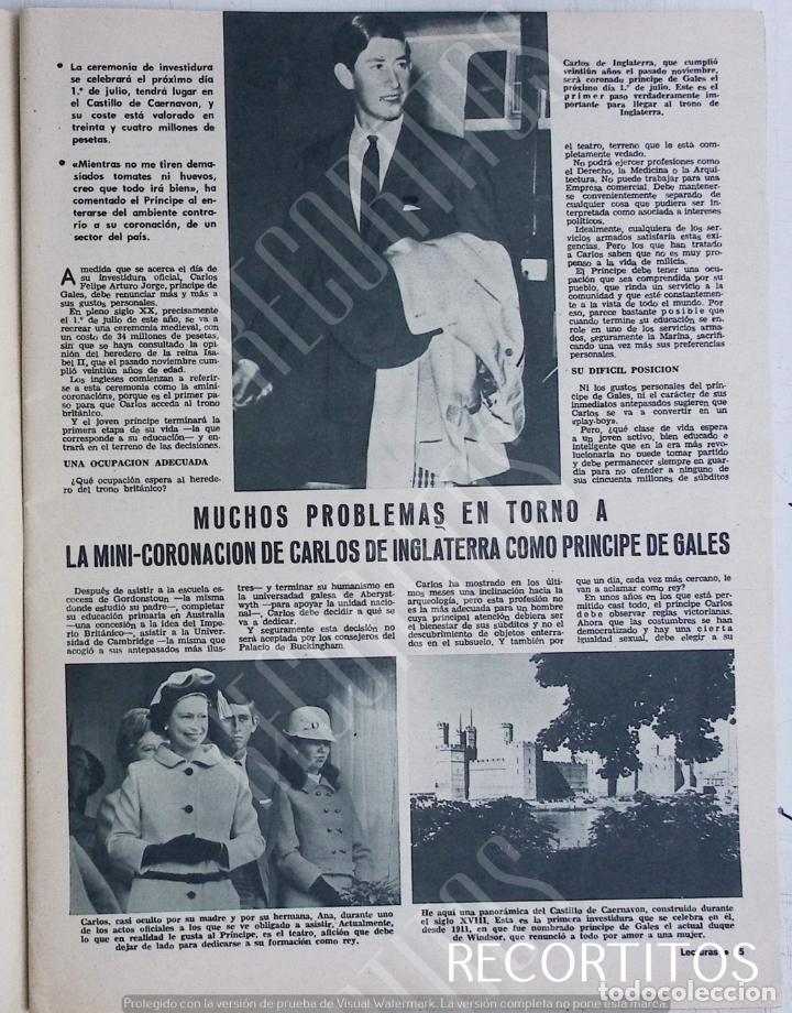 Collectionnisme de Revues et Journaux: CARLOS DE INGLATERRA ISABEL II MINI CORONACION