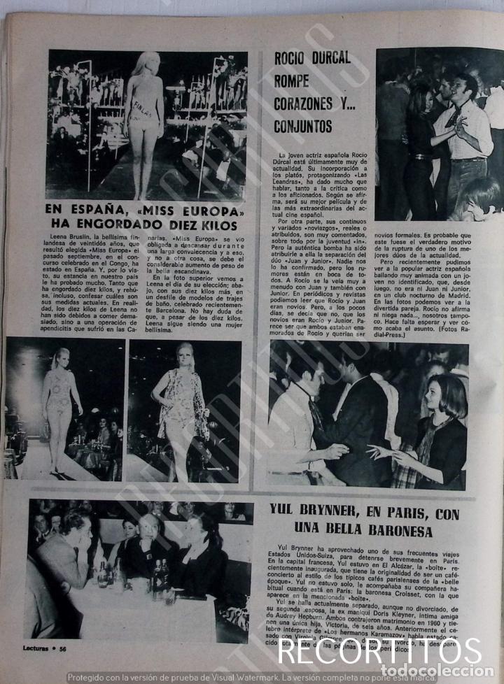 Coleccionismo de Revistas y Peri&oacute;dicos: MISS EUROPA LEENA BRUSLIN ROCIO DURCAL YUL BRYNNER