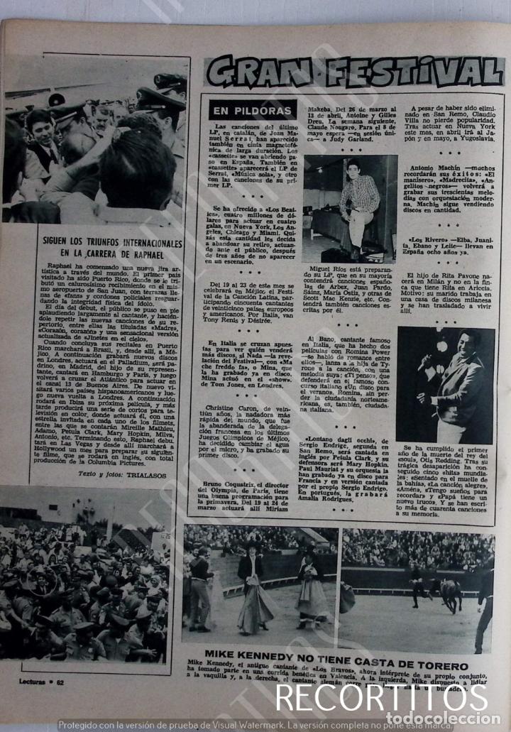 Coleccionismo de revistas y peri&oacute;dicos: MIGUEL RIOS RAPHAEL OTIS REDDING MIKE KENNEDY