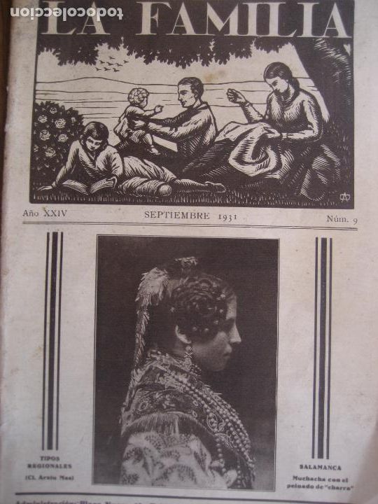Coleccionismo de revistas y peri&oacute;dicos: LA FAMILIA, N&ordm; 9 , Septiembre 1931, Revista moral, instructiva y recreativa, Publicidad, Momias