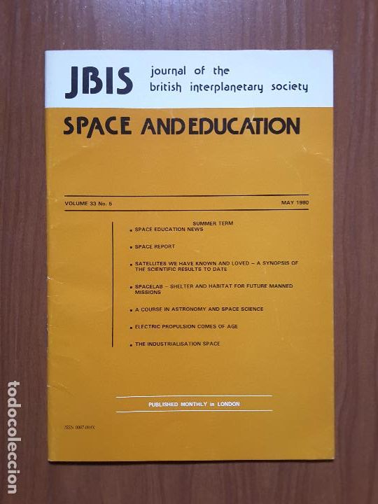 Collezionismo di Riviste e Giornali: Journal of the British Interplanetary Society Vol. 33, No. 5 - Space and Education
