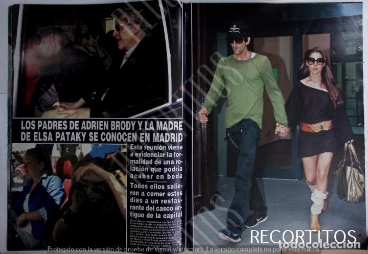 Coleccionismo de revistas y peri&oacute;dicos: adrien brody elsa pataky - Foto 1