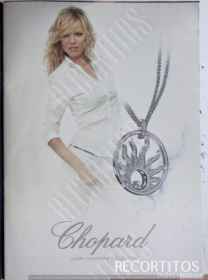 Colecionismo de Revistas e Jornais: FAMOSOS EN LA PUBLICIDAD EVA HERZIGOVA CHOPARD