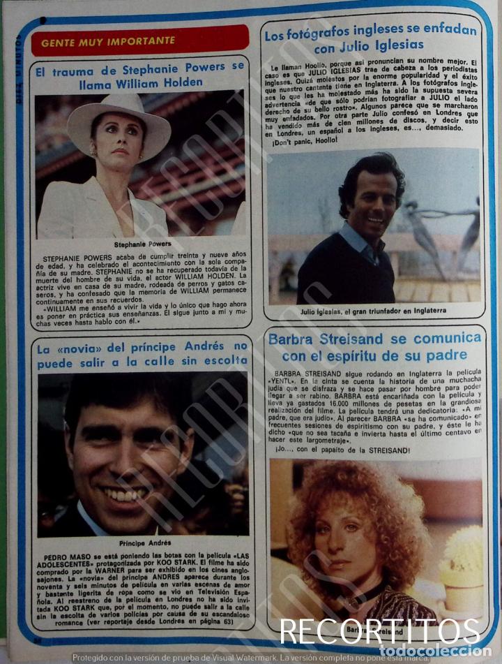 Coleccionismo de Revistas y Peri&oacute;dicos: stephanie powers principe andres barbra streisand julio iglesias