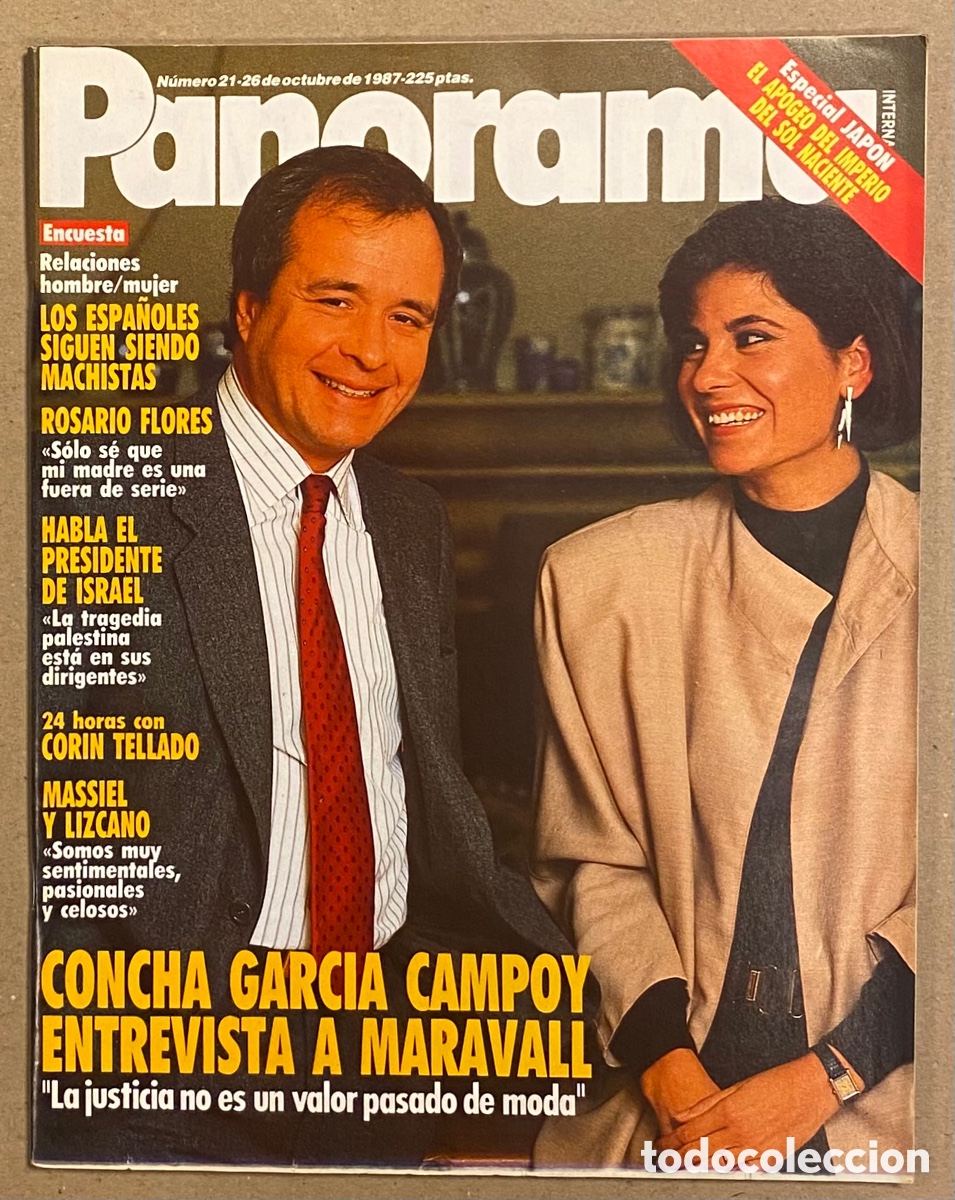 Sammeln von Zeitschriften und Zeitungen: PANORAMA N&deg; 21 (1987). MARAVALL Y CONCHA GARC&Iacute;A CAMPOY, MASSIEL Y LIZCANO, ROSARIO FLORES, PAULO FUT