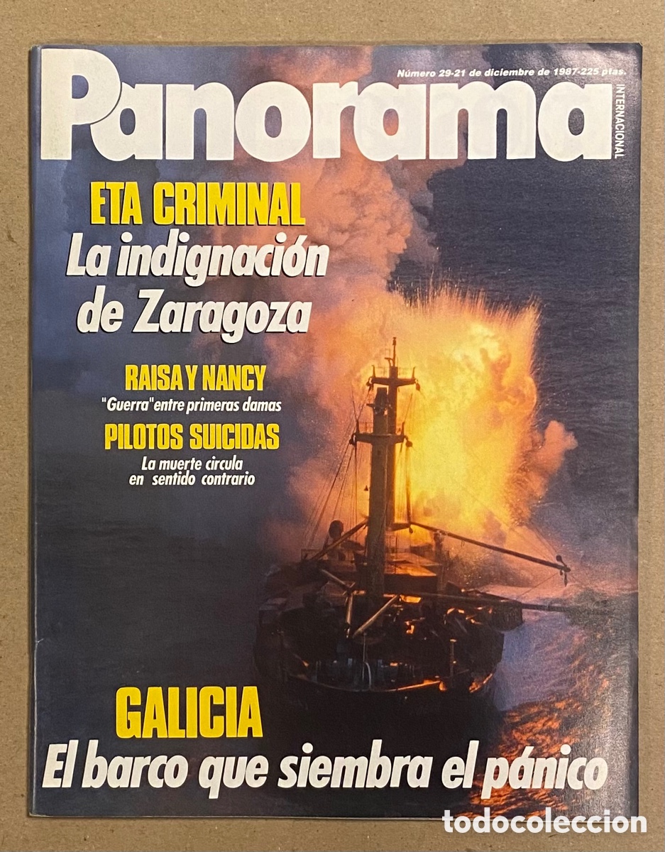 Sammeln von Zeitschriften und Zeitungen: PANORAMA N&deg; 29 (1987). ATENTADO ETA ZARAGOZA, MARIBEL VERD&Uacute;, SILVIA MUNT, PEDRO RUIZ,&hellip;