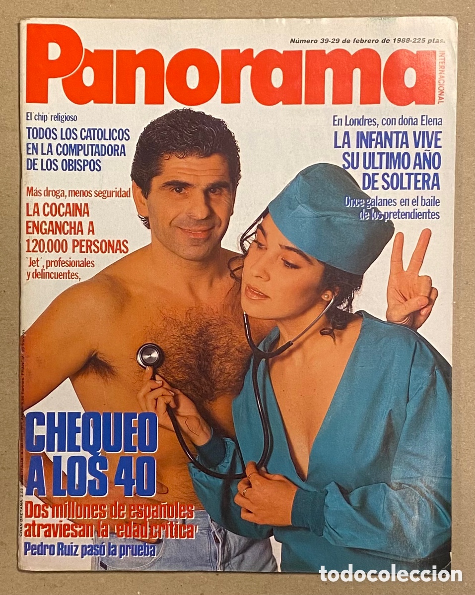 Coleccionismo de Revistas y Peri&oacute;dicos: PANORAMA N&deg; 39 (1988). PEDRO RUIZ, INFANTA ELENA, CARMEN ROSSI, PAULA MOLINA, LIV ULLMAN,&hellip;