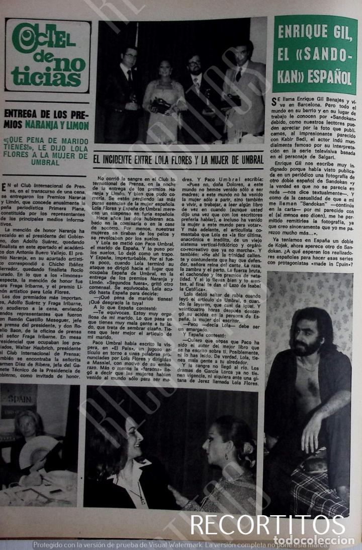 Coleccionismo de Revistas y Peri&oacute;dicos: enrique gil sandokan lola flores chicho iba&ntilde;ez serrador
